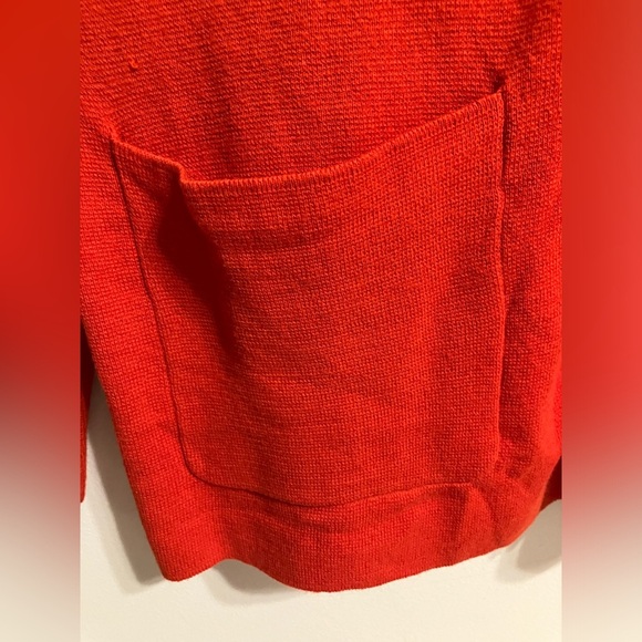 CAbi Passage v-neck Cardigan in Molten Lava Womens Size Medium NWT - Picture 7 of 13